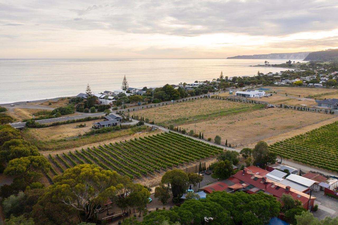 Beach Front Wine Makers Cottage Te Awanga ภายนอก รูปภาพ